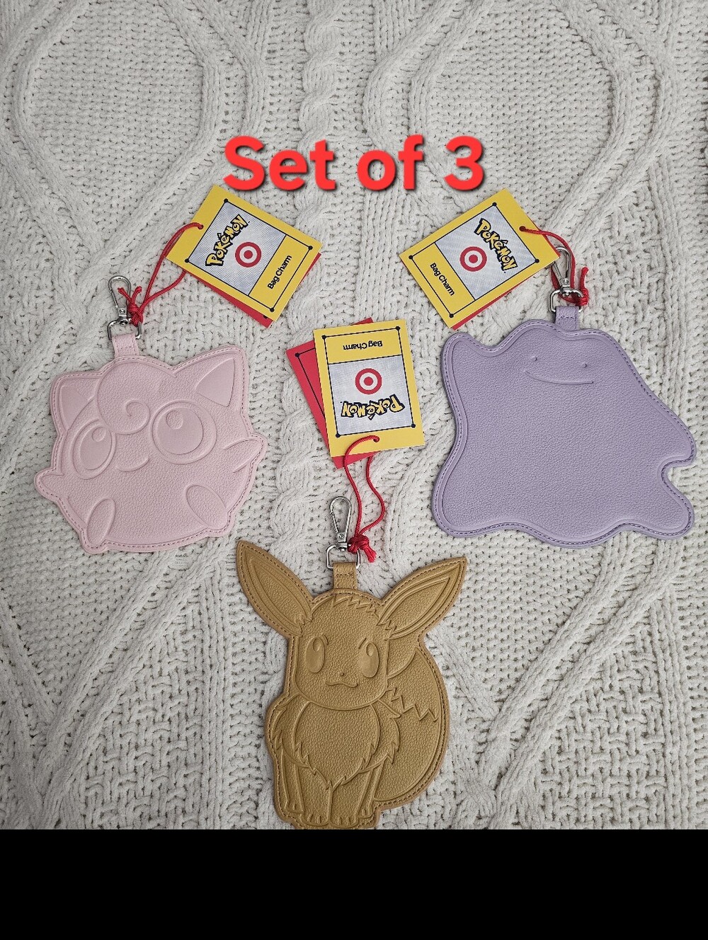 Pokemon x Target Bag Charm Set of 3